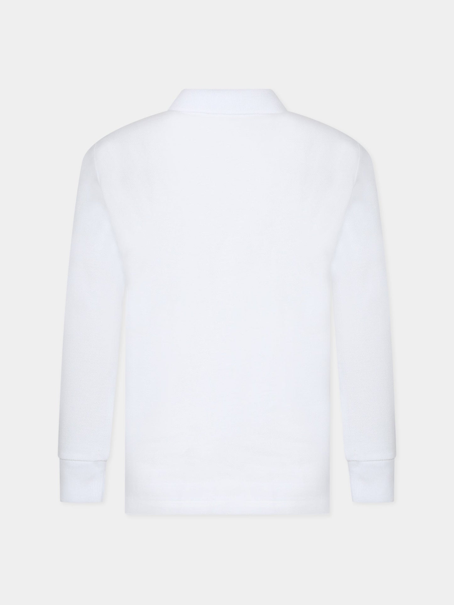 Polo bianca per bambino con iconico cavallino,Ralph Lauren Kids,703634013