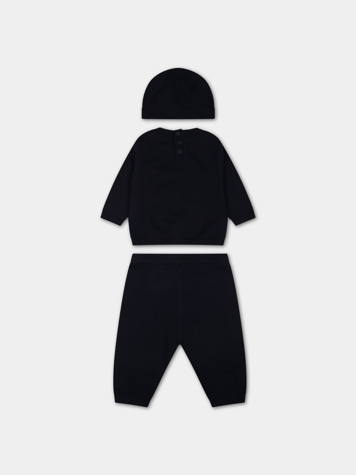 Completo blu per neonati con logo,Kenzo Kids,K98156 84A