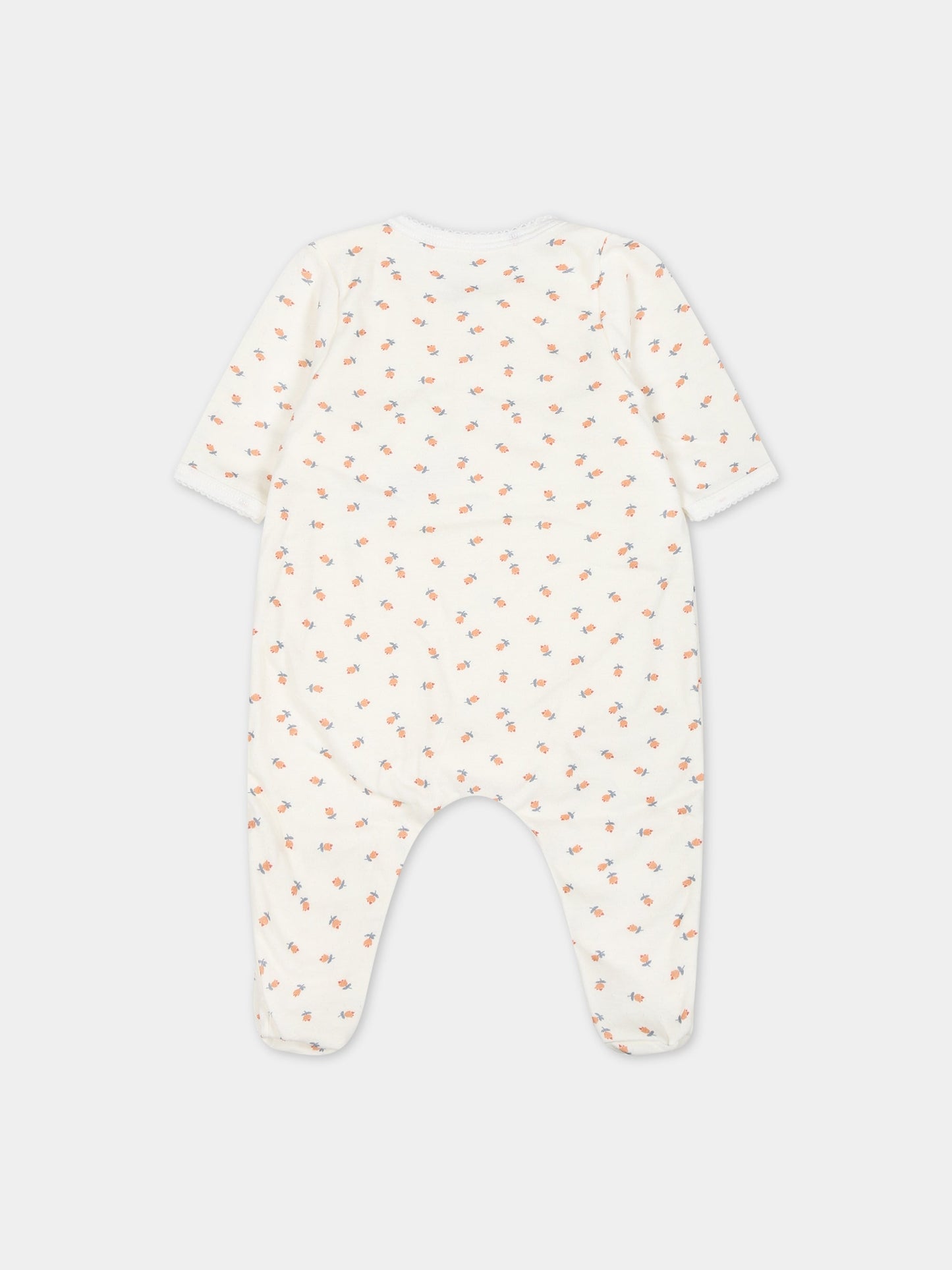 Tutina bianca per neonata,Petit Bateau,A087W 01