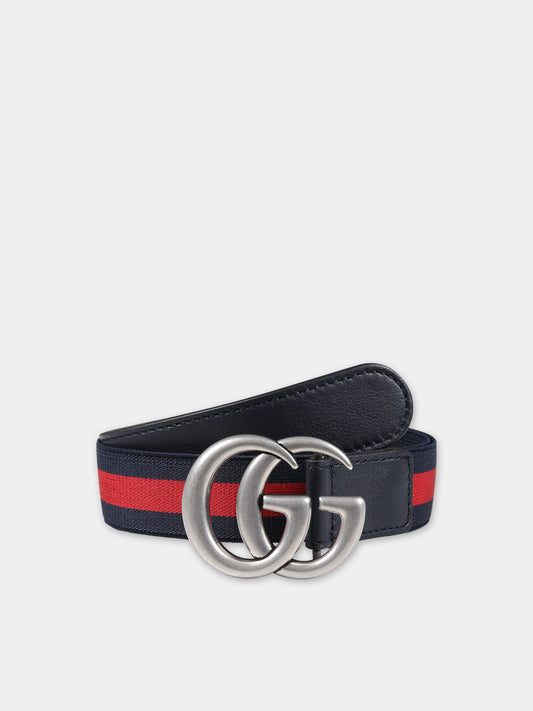 Cintura Web blu e rosso,Gucci Kids,432707 HAENN 8497