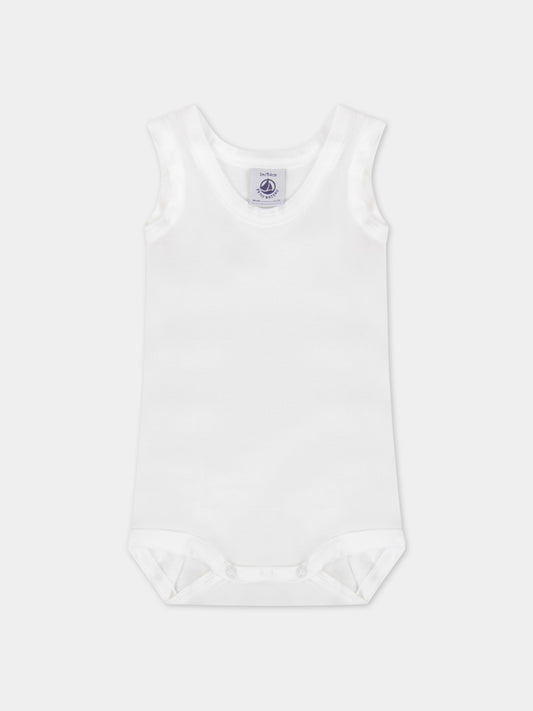 Body bianco per neonati,Petit Bateau,61106 01 460