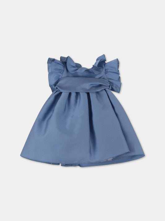 Abito celeste per neonata,Little Bear,9206 AZZURRO