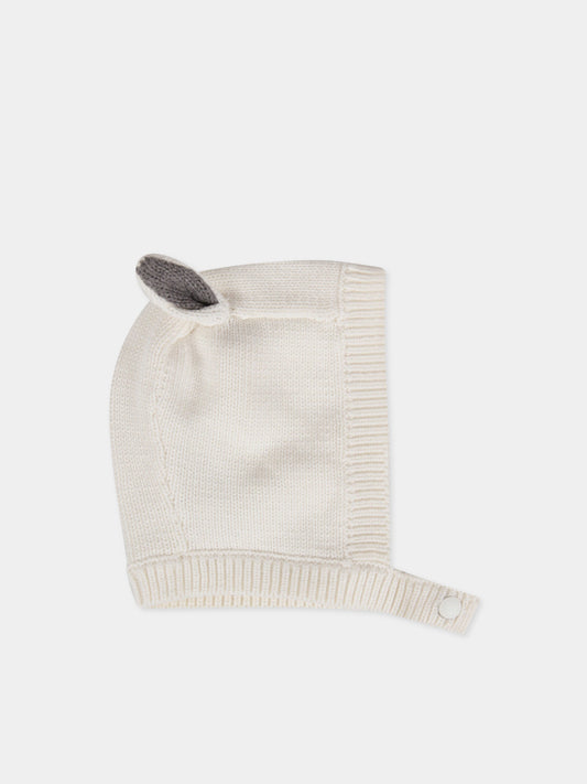 Cuffietta avorio per neonati,Stella Mccartney Kids,601001 SPM14 9200