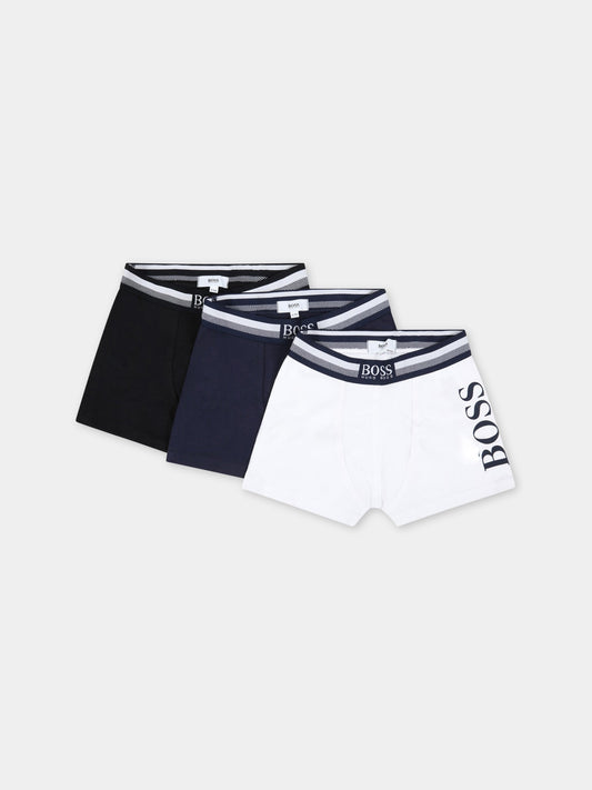 Set multicolor per bambino con logo,Hugo Boss,J27T02 849