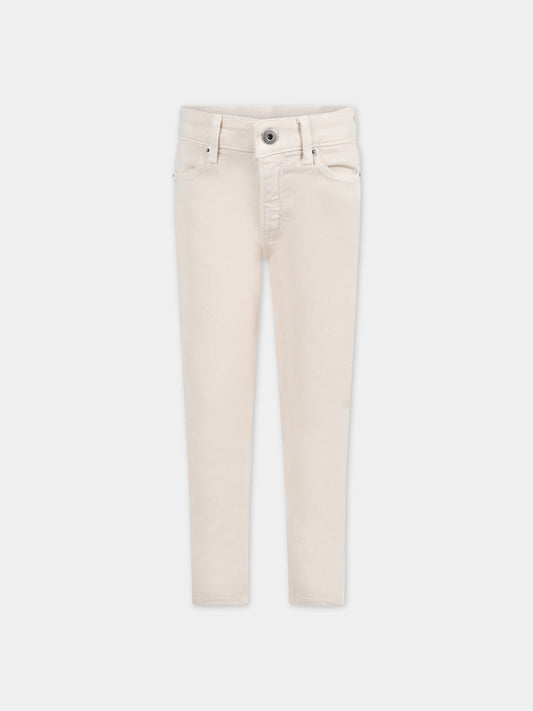 Jeans ''Iris'' avorio per bambina,Dondup Kids,DFPA113 0161 YD010 0000