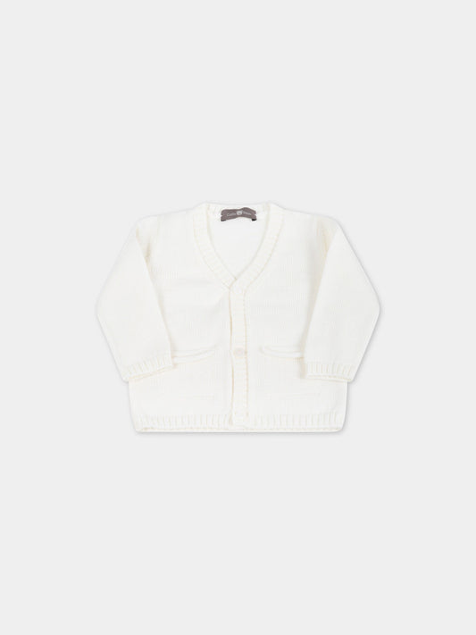 Cardigan avorio per neonati,Little Bear,3156 LATTE