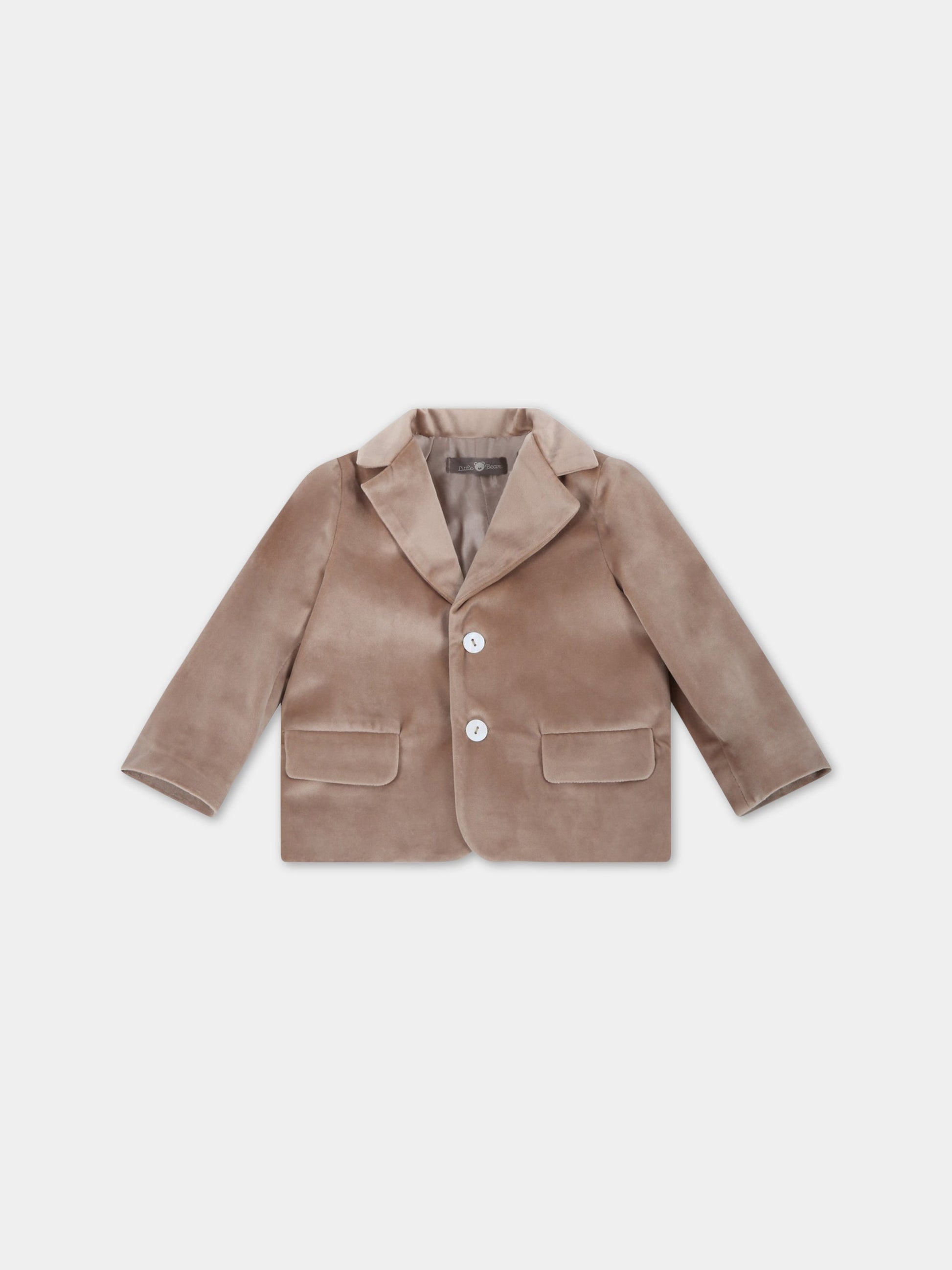 Giacca beige per neonato,Little Bear,3202 NOCCIOLA
