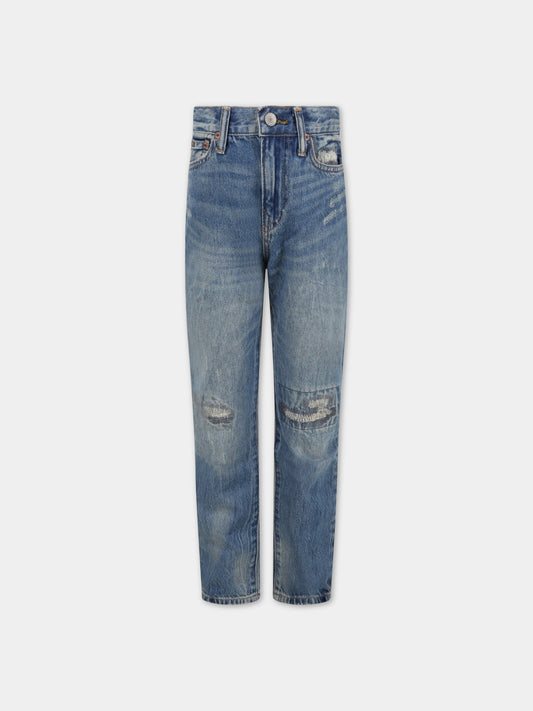 Jeans celeste per bambino,Ralph Lauren Kids,832731001