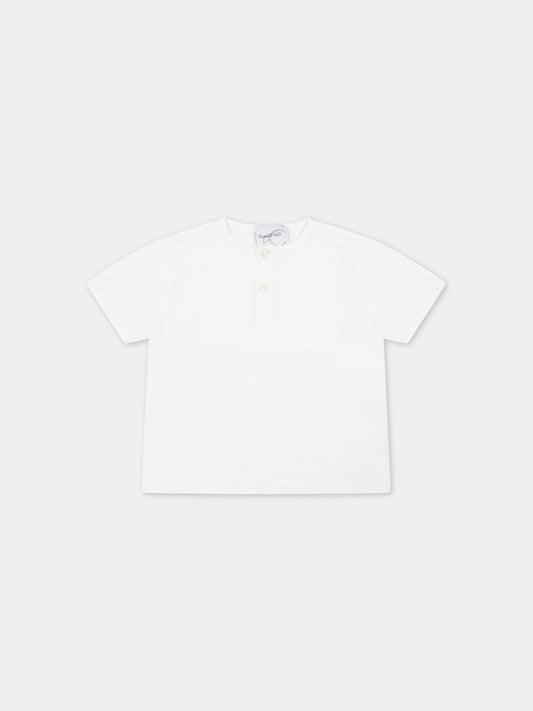 T-shirt beige per neonati,Le Petit Coco,LCBCA501 GA84 XL004 B001