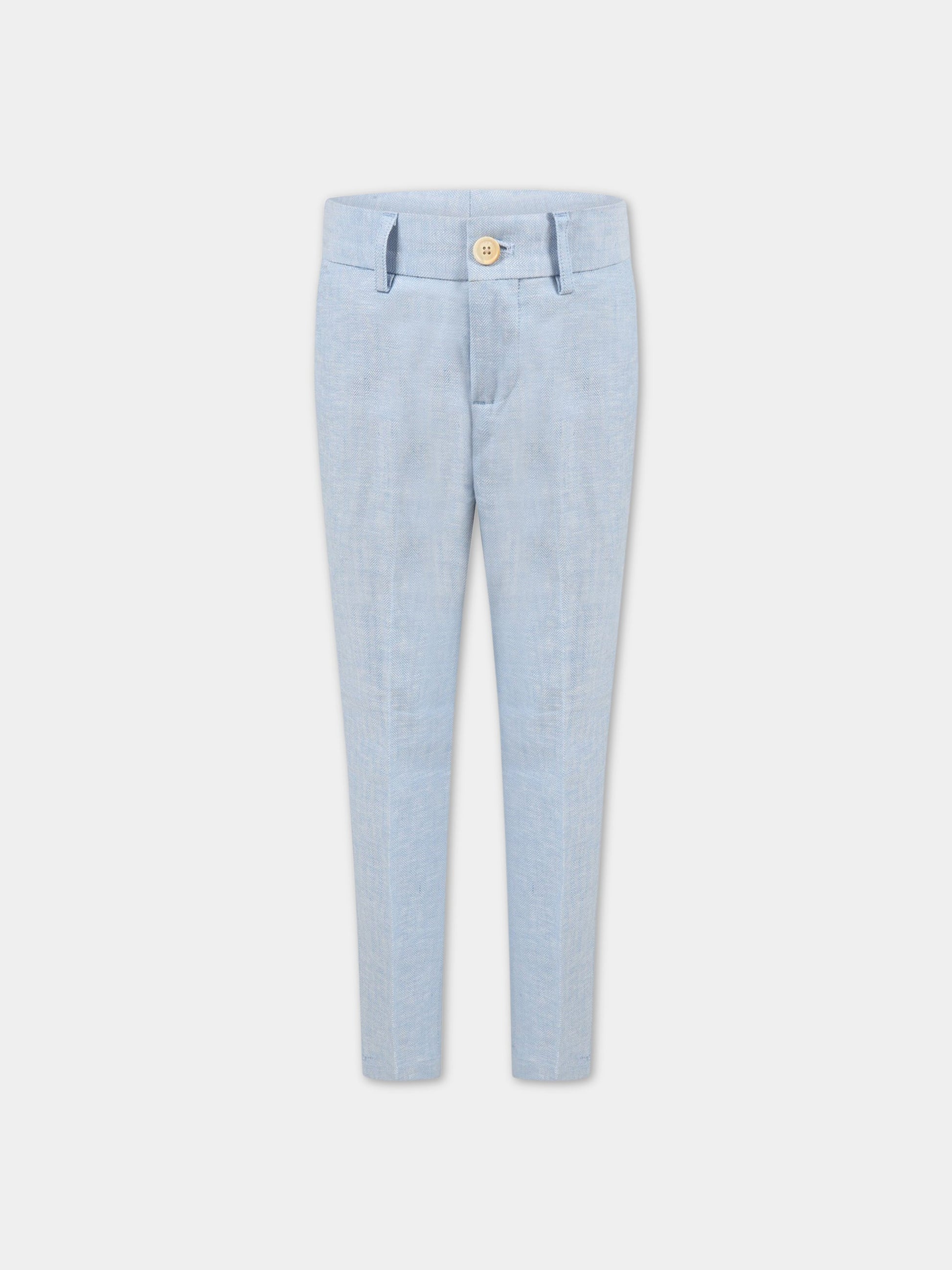 Pantalone celeste per bambino con logo,Scotch&soda,164973 0587