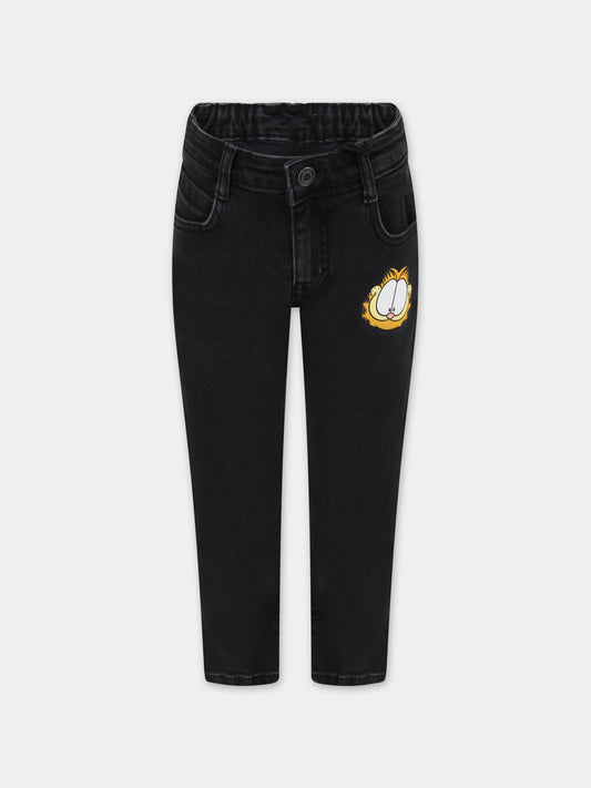 Jeans grigio per bambino con Garfield,Little Marc Jacobs,W24266 Z21