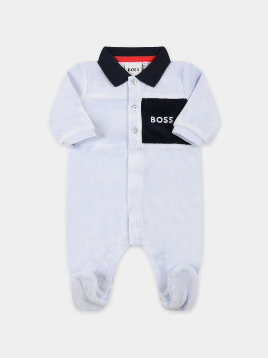 Tutina multicolor per neonato con logo,Hugo Boss,J97195 771