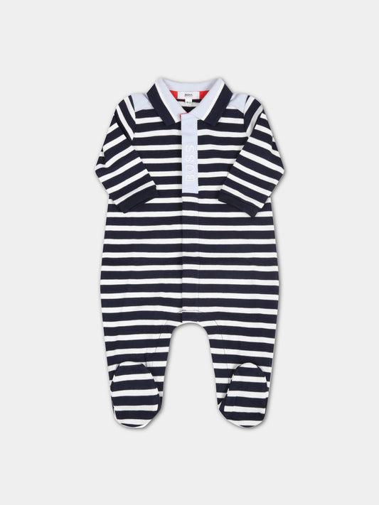 Tutina multicolor per neonato con logo,Hugo Boss,J97182 849