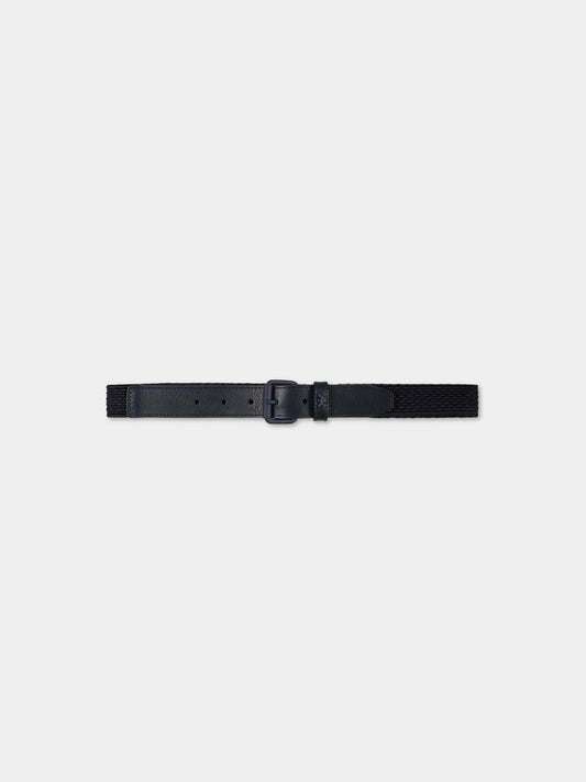 Cintura blu per bambino con iconico aquilotto,Armani Junior,401522 3R562 06935