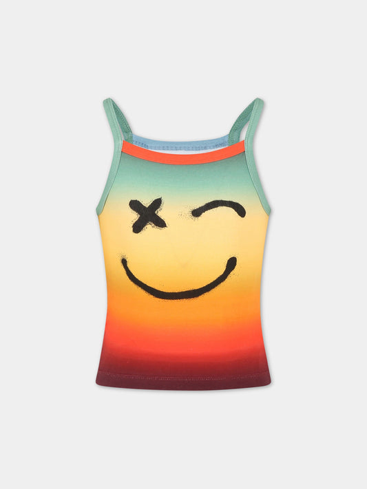 T-shirt smanicata multicolor per bambina,Molo,2S23A103 7879