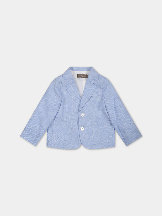 Giacca azzurra per neonato,Little Bear,6228 AZZURRO