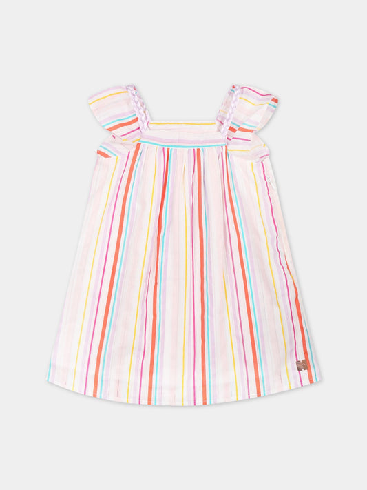 Vestito multicolor per neonata con logo,Carrement Beau,Y02100 Z41