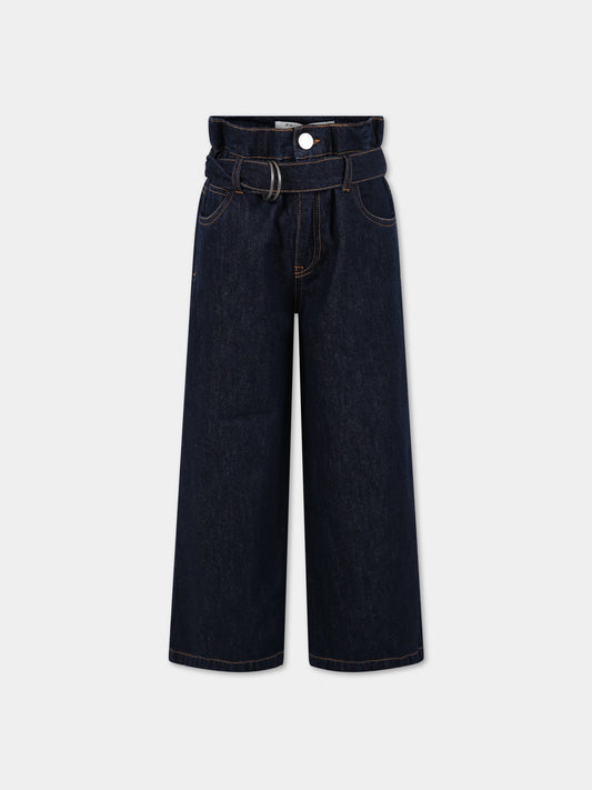 Jeans blu per bambina con logo,Philosophy,PJPA121 DF007 4020
