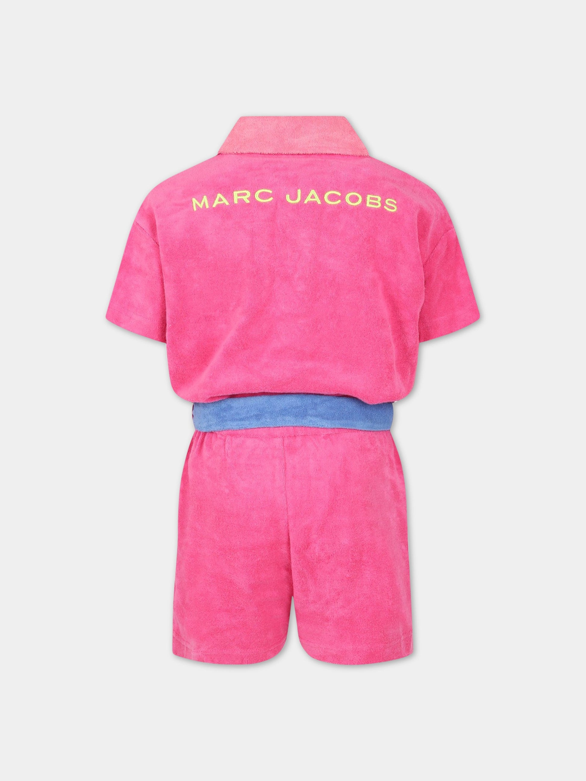 Tuta multicolor per bambina con logo,Little Marc Jacobs,W14318 49G