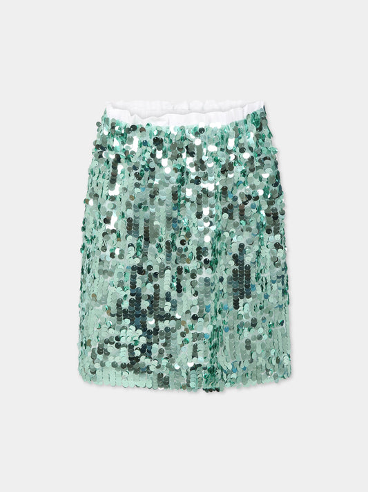 Gonna verde per bambina,Douuod Kids,DS7A31 U0078 708