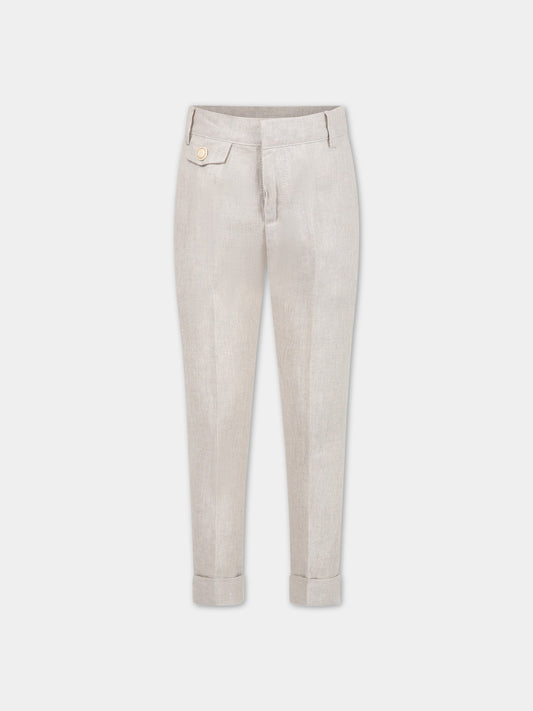 Pantalone elegante beige pr bambino,Eleventy,ES6P40 I0144 106