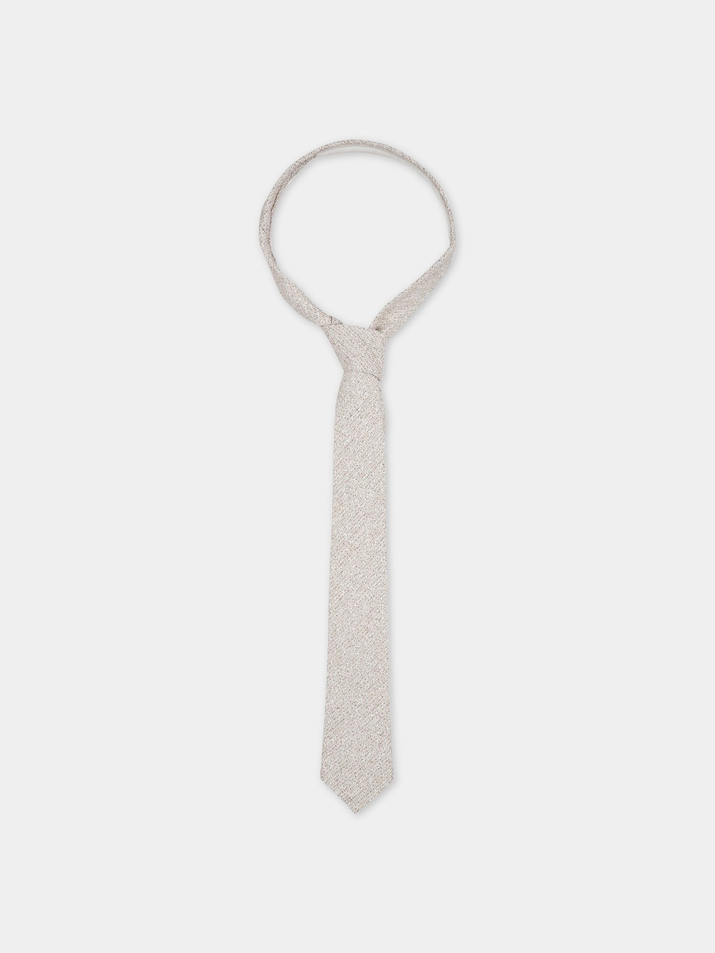 Cravatta avorio per bambino,Eleventy,ES0P94 I0143 117AV