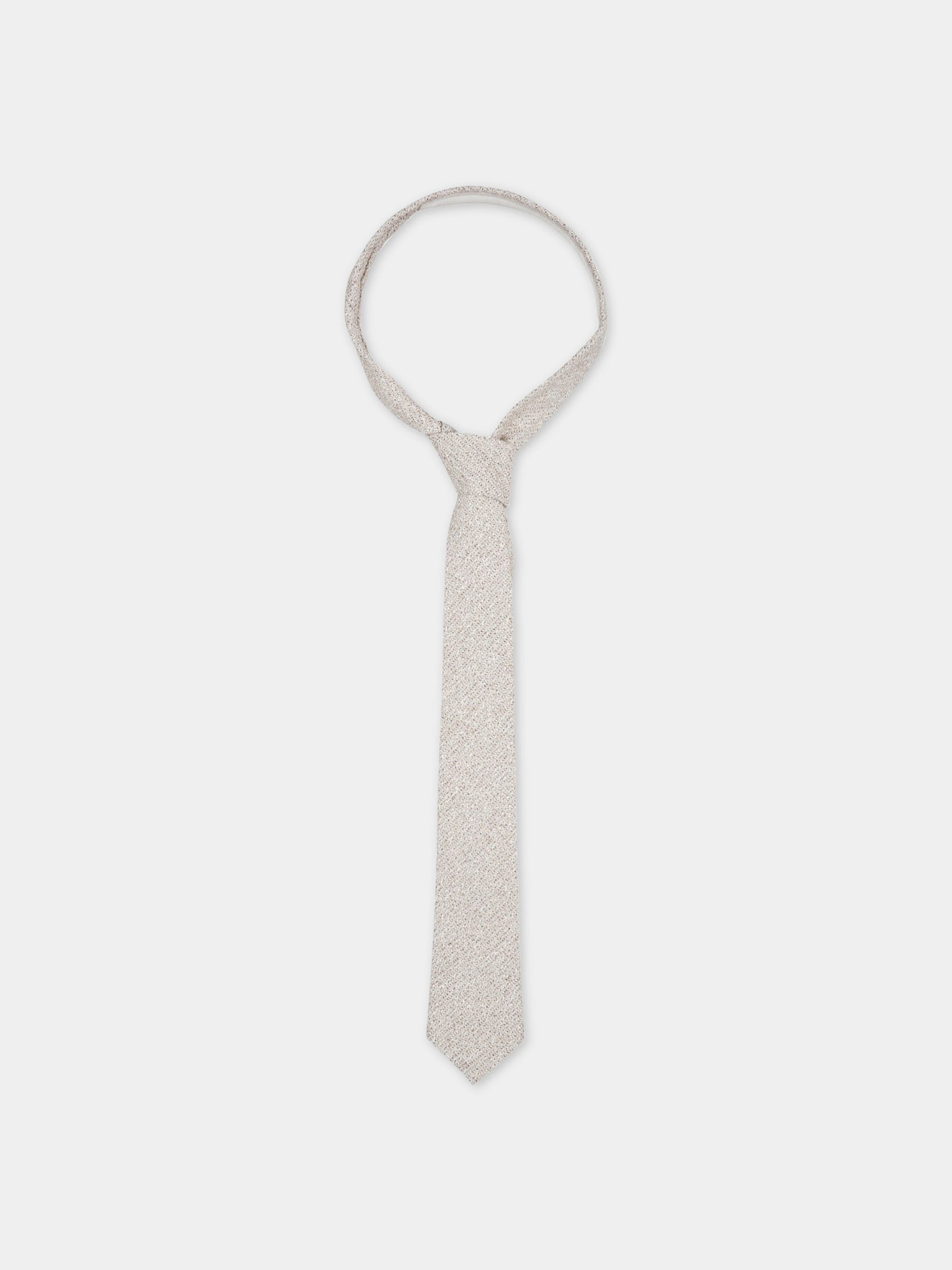 Cravatta avorio per bambino,Eleventy,ES0P94 I0143 117AV
