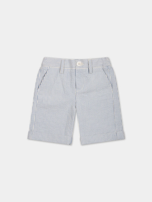 Shorts eleganti multicolor per neonato a righe,Fay Kids,FS6549 G0078 101CE