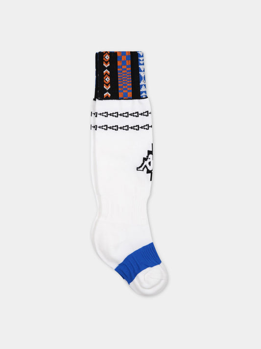Calze bianche per bambino con logo,Marcelo Burlon Kids,CBRA004S23KNI0010184