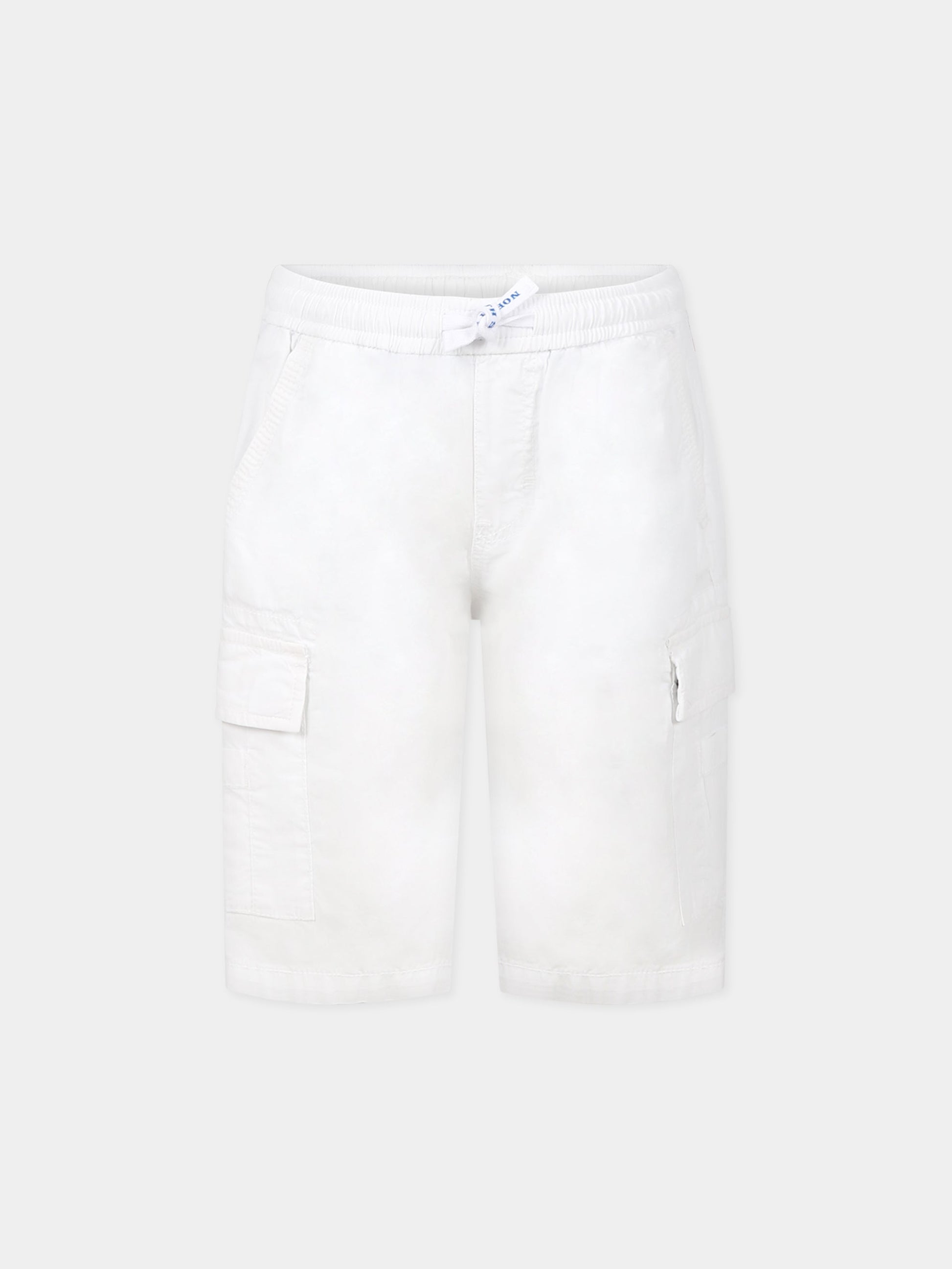 Shorts bianco per bambino con logo,North Sails,775371 000 0101