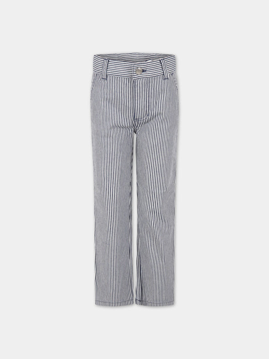 Pantaloni multicolor per bambino,Petit Bateau,A06K3 MEDIEVAL/MARSHMALLOW