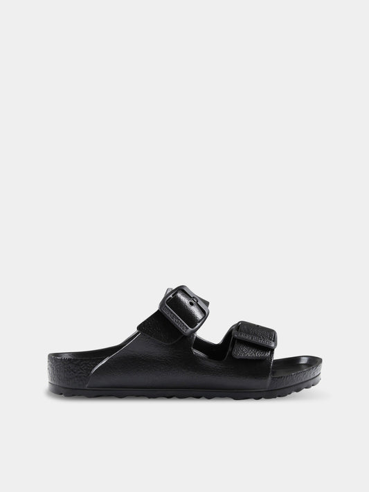 Sandali neri  Arizona Eva Kids  per bambini con logo,Birkenstock,1018924