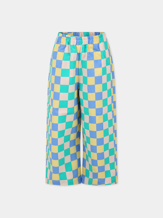 Pantaloni multicolor per bambini con logo,Weekend House Kids,783
