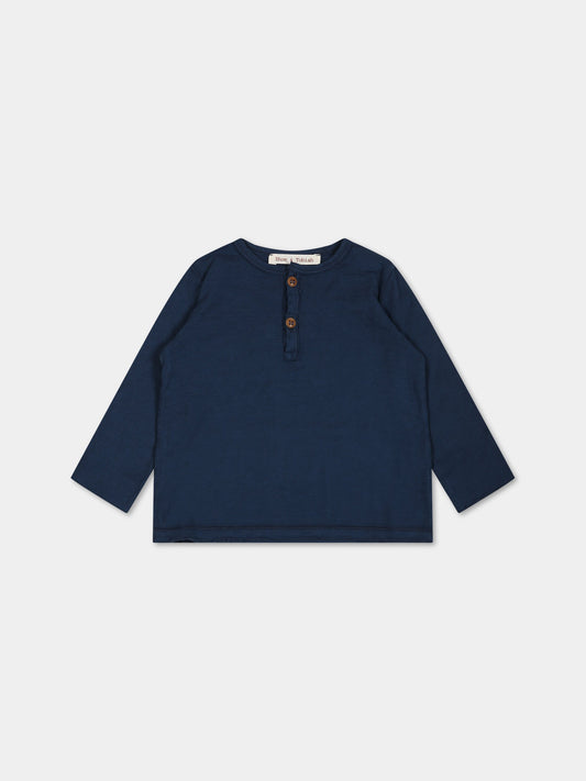 T-shirt blu per neonato,Zhoe & Tobiah,CJ8 11