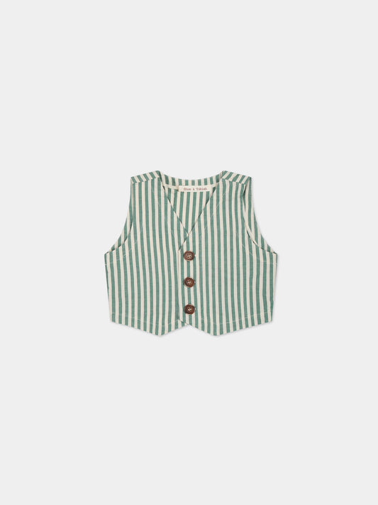 Panciotto verde per neonato,Zhoe & Tobiah,SER5 354