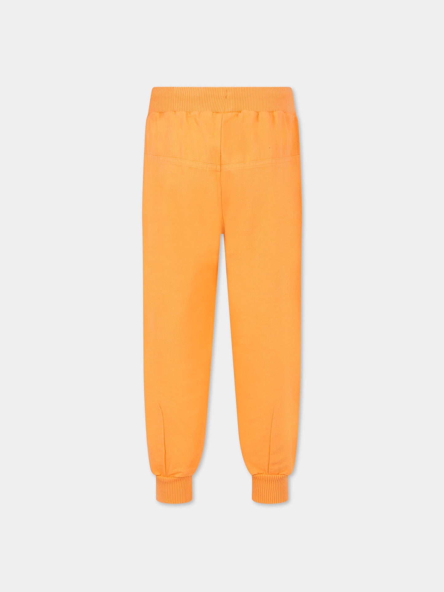 Pantaloni arancione per bambini con patch,Raquette,SCA 010 82