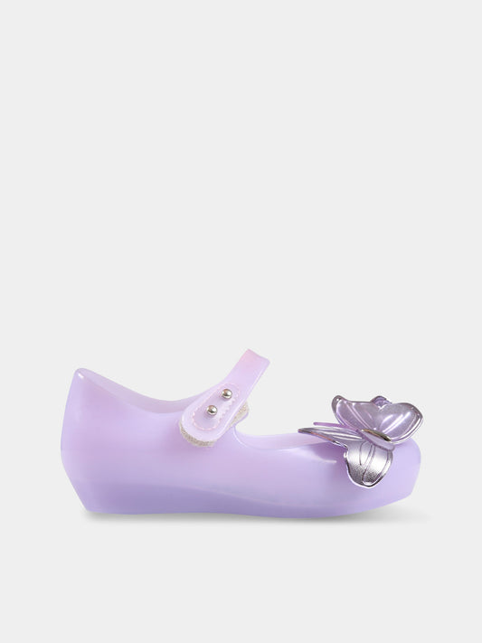 Ballerine lilla per bambina con farfalla,Mini Melissa,32849 AB670