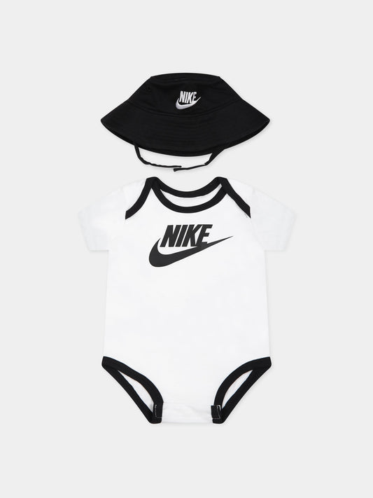 Set bianco per neonati con iconico swoosh,Nike,NN0815 001