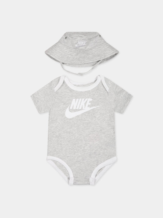 Set grigio per neonati con logo,Nike,NN0815 C87