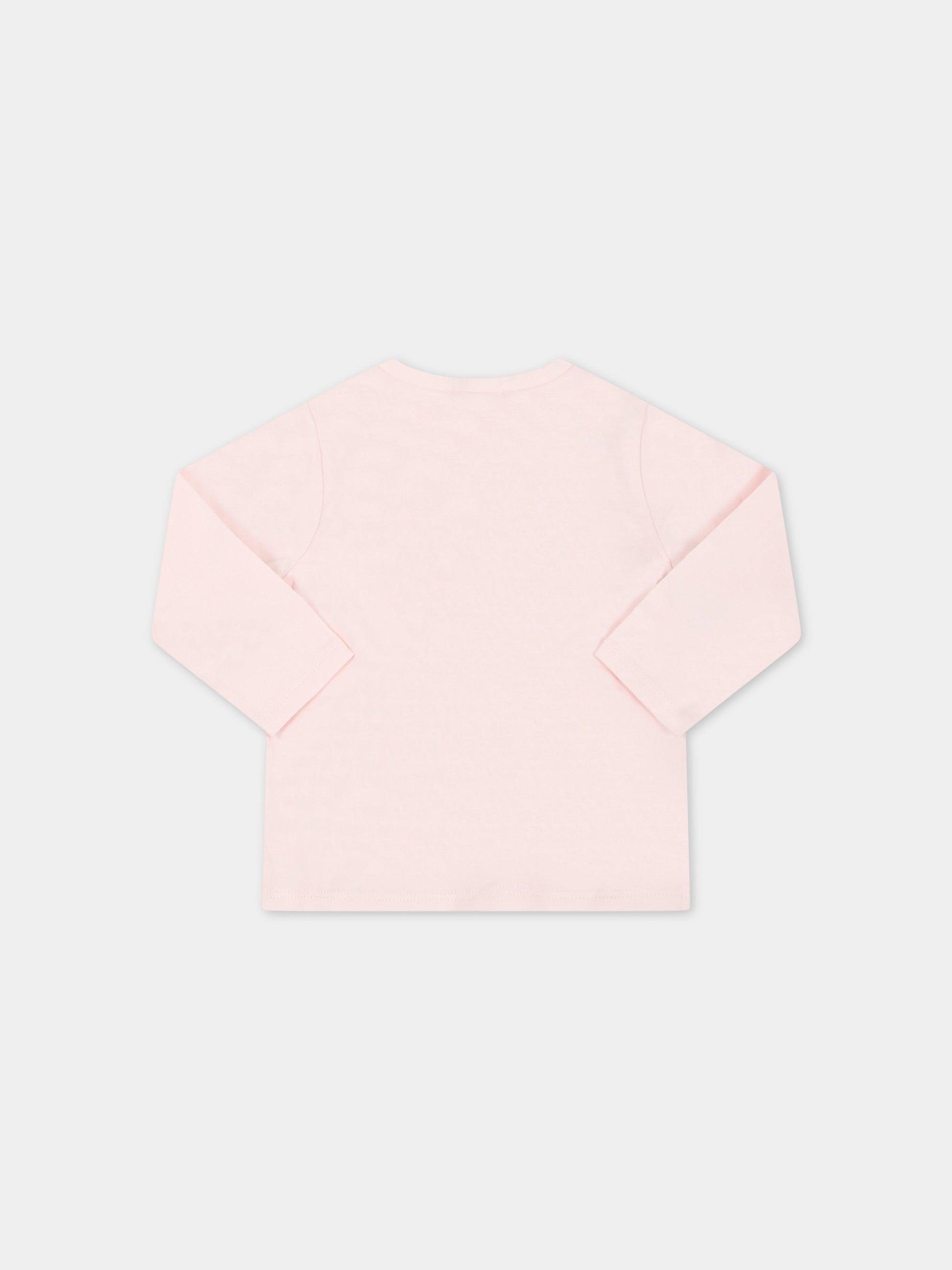T-shirt rosa per neonata con unicorno,Billieblush,U05363 45S