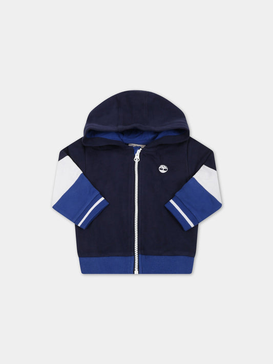 Felpa blu per neonato,Timberland,T05K35 85T