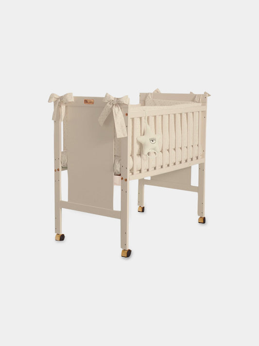 Lettino avorio Mini Me per neonati con logo,Chiara Ferragni Homewear,CF001B