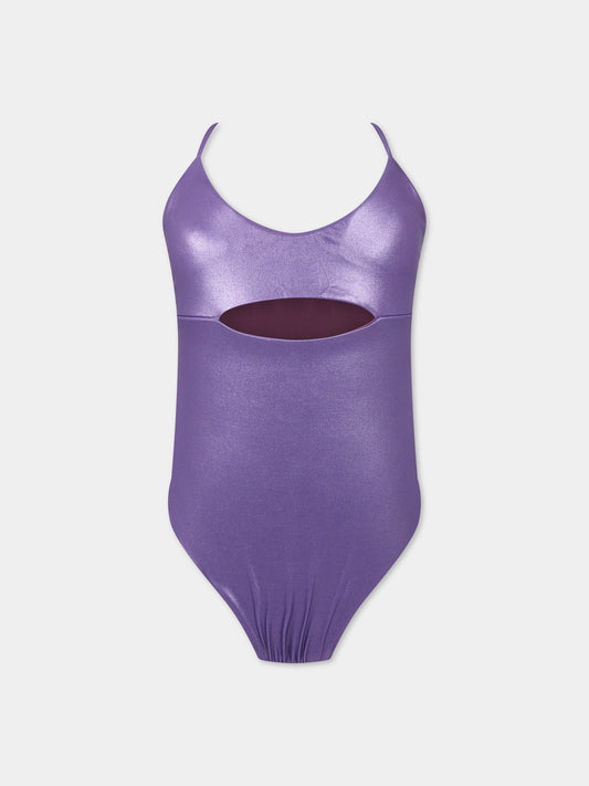 Costume viola da donna con logo,Matineè,CB4014 ISA LAMINA SPACE LILLA