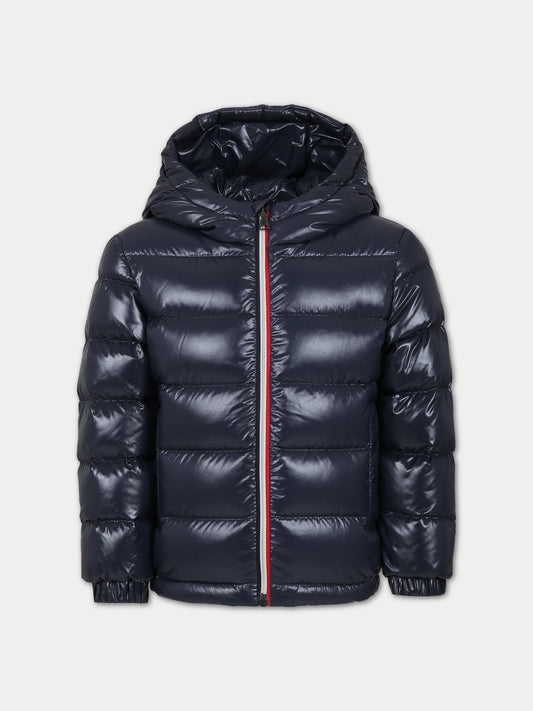 Piumino New Aubert blu per bambino con logo,Moncler Kids,954 1A00080 68950 742