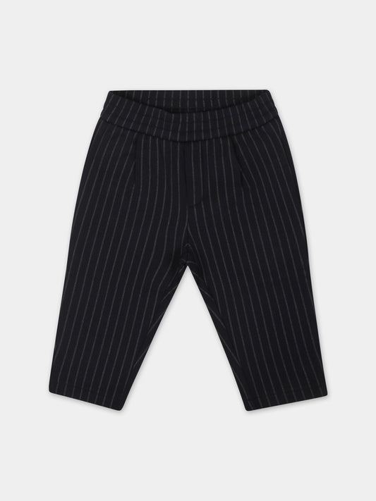 Pantaloni blu per neonato con logo,Armani Junior,6RHPJ4 4JKRZ F921