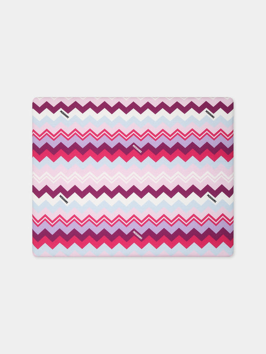 Coperta viola per neonata con logo,Missoni,MT0510 J0319 579MC