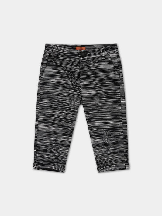 Pantaloni neri per neonato,Missoni,MT6560 J0252 930BC