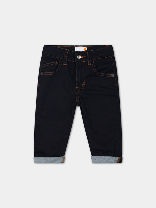 Jeans blu per neonato con logo,Timberland,T60023 Z35