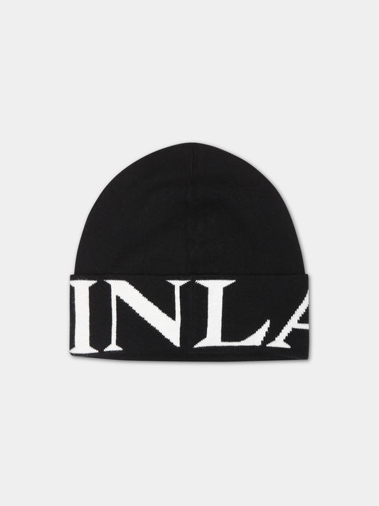 Cappello nero per bambini con logo,Lanvin Petite,N21011 09B