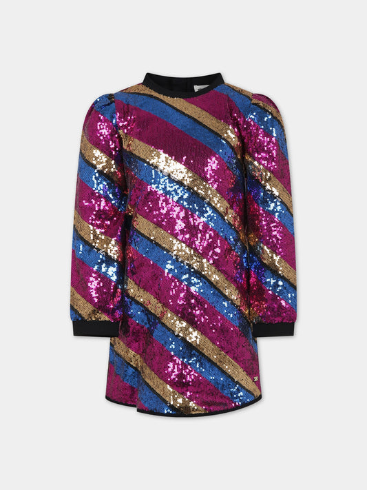 Vestito multicolor elegante con paiettes,Sonia Rykiel Paris,A12031 Z41